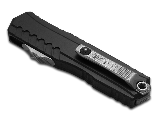 Microtech Knives, LLC™ Cypher II OTF 1241-11AP Black Aluminum M390MK Stainless Steel Pocket Knife