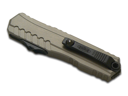 Microtech Knives, LLC™ Cypher 2 D/E OTF 1242-1NC Natural Clear 7075-T6 Aluminum M390MK Stainless Steel Pocket Knife