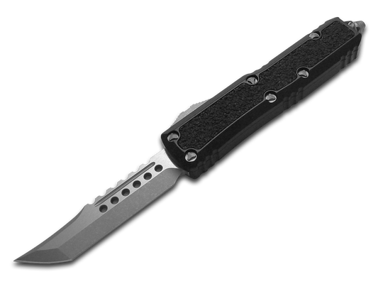 Microtech Knives, LLC™ Daytona S/E OTF 126H-10APS Black Aluminum Premium Stainless Steel Pocket Knife