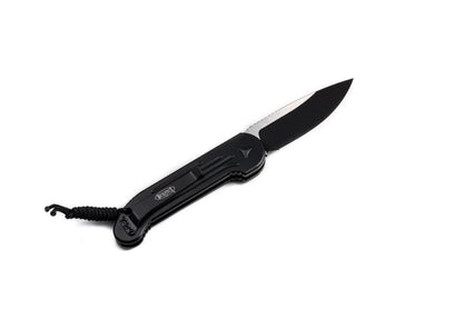 Microtech Knives, LLC™ LUDT Auto 135-1 T Black Aluminum Bohler M390 Stainless Steel Pocket Knife