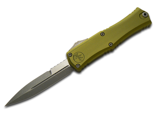 Microtech Knives, LLC™ Hera II Mini OTF 1701M-10APOD OD Green Aluminum M390MK Stainless Steel Pocket Knife