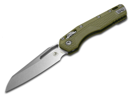 Microtech Knives, LLC™ MSI Crossbar Lock 210T-10PMOD OD Green Polymer M390MK Stainless Steel Pocket Knife