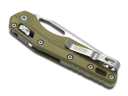 Microtech Knives, LLC™ MSI Crossbar Lock 210T-10PMOD OD Green Polymer M390MK Stainless Steel Pocket Knife