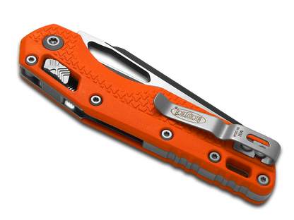 Microtech Knives, LLC™ MSI Crossbar Lock 210T-1PMOR Orange Polymer M390MK Stainless Steel Pocket Knife