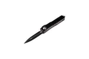 Microtech Knives, LLC™ UTX-85 D/E OTF 232-1 T Black 6061-T6 Aluminum M390 Stainless Steel Pocket Knife