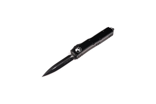 Microtech Knives, LLC™ UTX-85 D/E OTF 232-1 T Black 6061-T6 Aluminum M390 Stainless Steel Pocket Knife