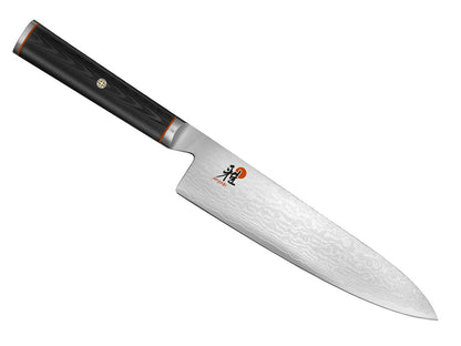 Miyabi Knives™ Gyutoh Chef's Knife 34183-203 Black Linen Micarta 64-layer Damascus Steel with VG10 Core Knife