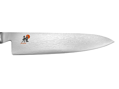 Miyabi Knives™ Gyutoh Chef's Knife 34183-203 Black Linen Micarta 64-layer Damascus Steel with VG10 Core Knife