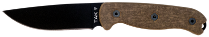 Ontario Knives™ TAK 1 Fixed Blade 8671 Tan Micarta 1075 Carbon Steel Knife