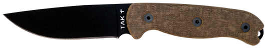 Ontario Knives™ TAK 1 Fixed Blade 8671 Tan Micarta 1075 Carbon Steel Knife