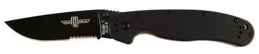 Ontario Knives™ RAT 1 Liner Lock 8847 Black Nylon 6 AUS-8 Stainless Steel Pocket Knife