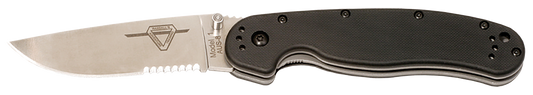 Ontario Knives™ RAT 1 Liner Lock 8849 Black Nylon 6 AUS-8 Stainless Steel Pocket Knife