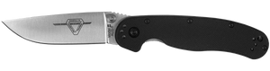 Ontario Knives™ RAT 2 Liner Lock 8860 Black Nylon 6 AUS-8 Stainless Steel Pocket Knife