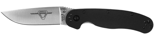 Ontario Knives™ RAT 2 Liner Lock 8860 Black Nylon 6 AUS-8 Stainless Steel Pocket Knife