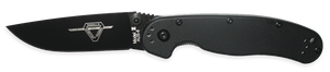 Ontario Knives™ RAT 2 Liner Lock 8861 Black Nylon 6 AUS-8 Stainless Steel Pocket Knife
