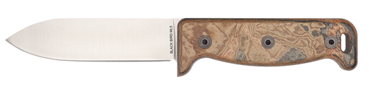 Ontario Knives™ Black Bird ML5 Fixed Blade 7502 Multicolor Micarta 420HC Stainless Steel Knife