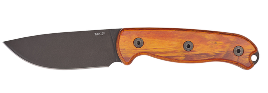 Ontario Knives™ TAK 2 Fixed Blade 8664 Stabilized Hardwood 1095 Carbon Steel Knife