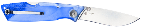 Ontario Knives™ Wraith Lockback 8798SB Glacier Blue Translucent Plastic AUS-8 Stainless Steel Pocket Knife