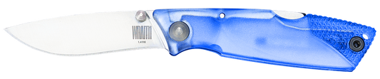 Ontario Knives™ Wraith Lockback 8798SB Glacier Blue Translucent Plastic AUS-8 Stainless Steel Pocket Knife