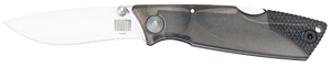 Ontario Knives™ Wraith Lockback 8798SMK Smoke Gray Translucent Plastic AUS-8 Stainless Steel Pocket Knife