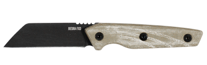 Ontario Knives™ Besra Fixed Blade 9002 Tan Micarta 1075 Carbon Steel Knife