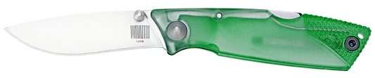 Ontario Knives™ Wraith Lockback 8798GR Terrain Green Translucent Plastic AUS-8 Stainless Steel Pocket Knife