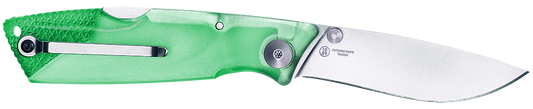 Ontario Knives™ Wraith Lockback 8798GR Terrain Green Translucent Plastic AUS-8 Stainless Steel Pocket Knife