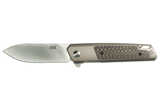 Ontario Knives™ CF100 Frame Lock 8600 Stainless Steel 14C28 Stainless Steel Pocket Knife