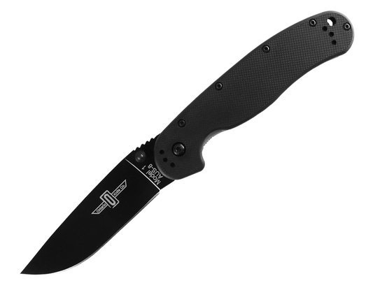 Ontario Knives™ RAT 1 Liner Lock 8846 Black Nylon 6 AUS-8 Stainless Steel Pocket Knife