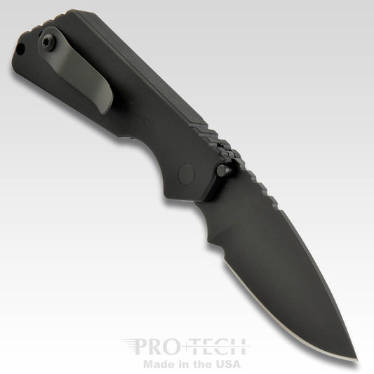 Pro-Tech Knives, LLC™ Strider SnG Auto 2403-OPERATOR Black 7075 Aluminum 154CM Stainless Steel Pocket Knife