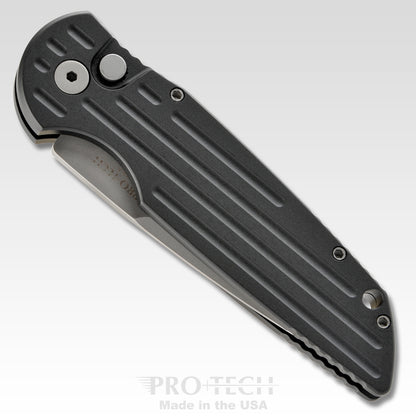 Pro-Tech Knives, LLC™ Tactical Response 3 Auto TR-3 Black 6061-T6 Aluminum 154CM Stainless Steel Pocket Knife