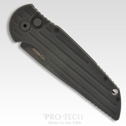 Pro-Tech Knives, LLC™ Tactical Response 3 Auto TR-3 SWAT Black 6061-T6 Aluminum 154CM Stainless Steel Pocket Knife