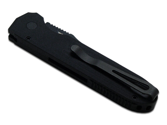 Pro-Tech Knives, LLC™ Invictus Auto 1805 Black 6061-T6 Aluminum 154CM Stainless Steel Pocket Knife