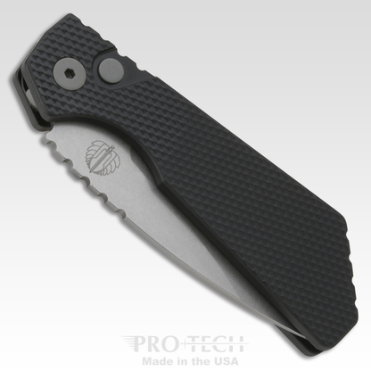 Pro-Tech Knives, LLC™ Strider PT Plus Auto PT205 Black Aluminum CPM-Magnacut Stainless Steel Pocket Knife