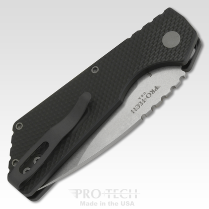 Pro-Tech Knives, LLC™ Strider PT Plus Auto PT205 Black Aluminum CPM-Magnacut Stainless Steel Pocket Knife