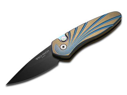 Pro-Tech Knives, LLC™ Sprint Auto 2952 Bronze 6AL4V Titanium CPM S35VN Stainless Steel Pocket Knife