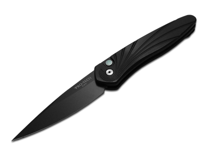 Pro-Tech Knives, LLC™ Newport Auto 3437 Black 6061-T6 Aluminum S35VN Stainless Steel Pocket Knife