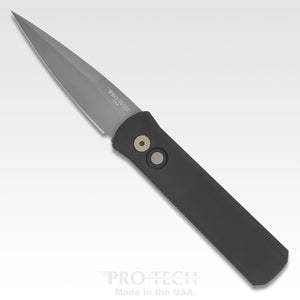 Pro-Tech Knives, LLC™ Godson Auto 720 Black 6061-T6 Aluminum 154CM Stainless Steel Pocket Knife