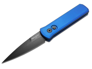 Pro-Tech Knives, LLC™ Godson Auto 721-BLUE Blue 6061-T6 Aluminum 154CM Stainless Steel Pocket Knife