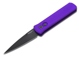 Pro-Tech Knives, LLC™ Godson Auto 721-PURPLE Purple Aluminum 154-CM Stainless Steel Pocket Knife