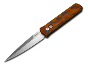 Pro-Tech Knives, LLC™ Godfather Auto 921-DF1 Del Fuego 6061-t6 Aluminum 154CM Stainless Steel Pocket Knife
