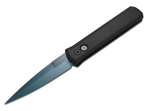 Pro-Tech Knives, LLC™ Godfather Auto 921-SB Black 6061-T6 Aluminum 154CM Stainless Steel Pocket Knife