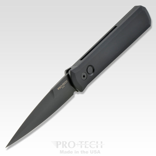 Pro-Tech Knives, LLC™ Godfather Auto 921-SWAT Black 6061-T6 Aluminum 154CM Stainless Steel Pocket Knife