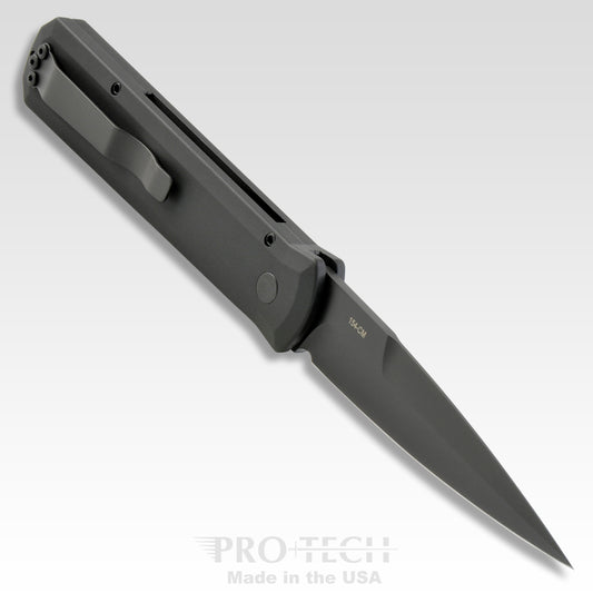 Pro-Tech Knives, LLC™ Godfather Auto 921-SWAT Black 6061-T6 Aluminum 154CM Stainless Steel Pocket Knife