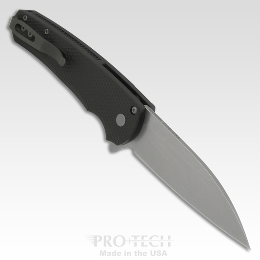 Pro-Tech Knives, LLC™ Malibu Button Lock 5305 Black Aluminum CPM-Magnacut Stainless Steel Pocket Knife