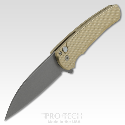 Pro-Tech Knives, LLC™ Malibu Button Lock 5311 Bronze Aluminum CPM-Magnacut Stainless Steel Pocket Knife