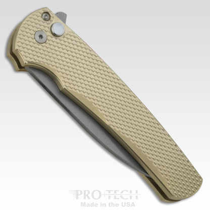 Pro-Tech Knives, LLC™ Malibu Button Lock 5311 Bronze Aluminum CPM-Magnacut Stainless Steel Pocket Knife