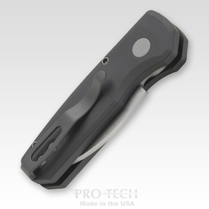 Pro-Tech Knives, LLC™ Runt 5 Auto R5301 Black 6061-t6 Aluminum MagnaCut Stainless Steel Pocket Knife