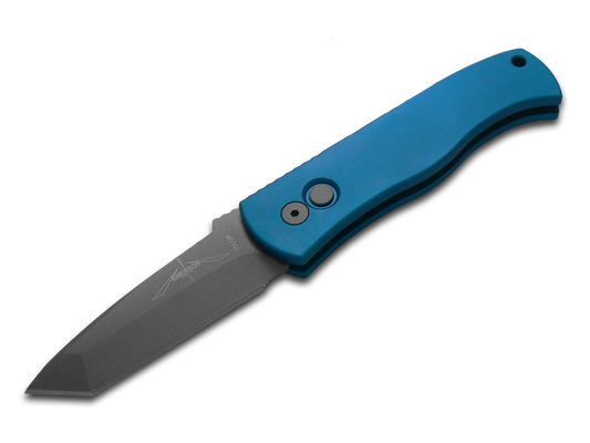 Pro-Tech Knives, LLC™ Emerson CQC7 Auto E7T01-BLUE Blue 6061-T6 Aluminum 154CM Stainless Steel Pocket Knife
