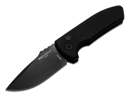 Pro-Tech Knives, LLC™ Short Bladed Rockeye Auto LG403 SBR Black 6061-T6 Aluminum CPM S35VN Stainless Steel Pocket Knife